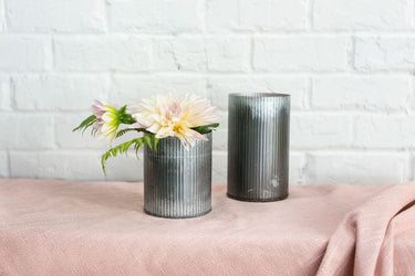 Norah Vase Zinc 4.5"x 5.5"