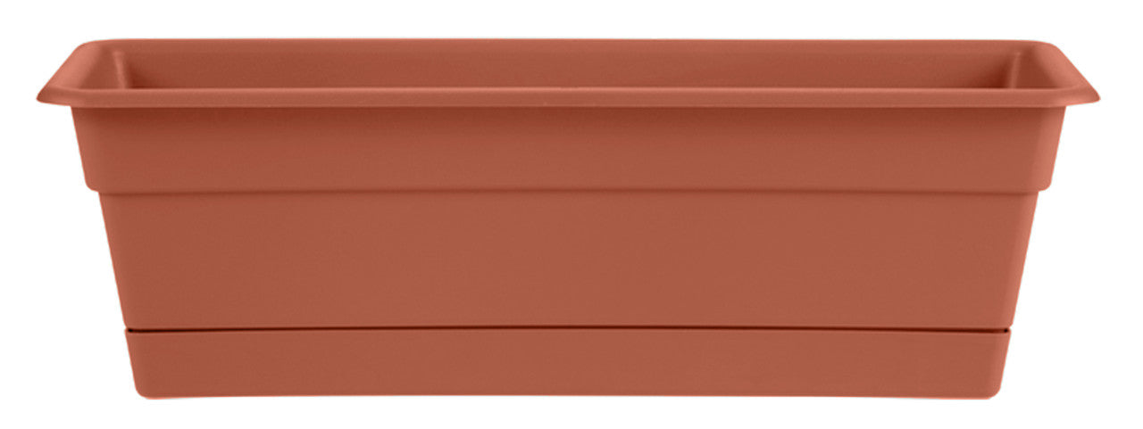 Rugg 30 Inch Window Box Bloem Dura Window Box Terra Cotta Plastic - 30 inch – Armstrong Garden ...