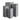 Tall Square Fiber Planter, Light Grey - 11" X 24"