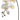 Faux Large Phalaenopsis Orchid Spray White/Yellow - 36 inch