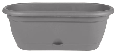 Bloem Lucca Window Box Charcoal Plastic - 18 inch