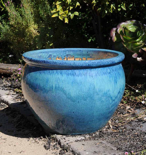 Seasons Standard Pot, Falling Blue - 15"