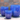 Tall Milano Planter, Falling Blue - 17" X 18.5"
