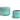Vista Tumbler Noir Planter, Matte Turquoise - 12.5" X 10.5"