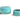 Colusa Noir Planter, Matte Turquoise - 12.5" X 8.5"