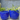 Egg Shell Pot, Falling Blue - 17" X 15"
