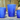 Slim Round Planter, Falling Blue - 14" X 18.5"