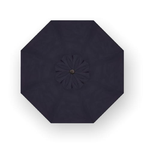 9' Push Button Tilt Umbrella, Black Frame - Navy