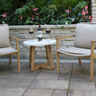 Rope & Eucalyptus Wash Lounge Chair with Olefin Pillow