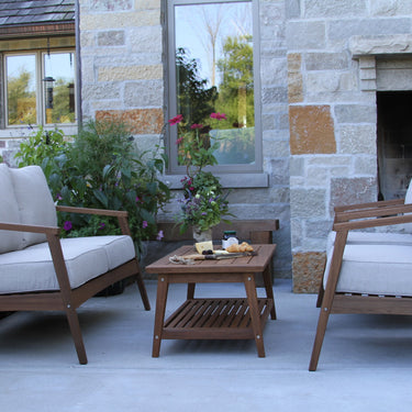 Eucalyptus Modern Deep Seating Set - 4 Piece
