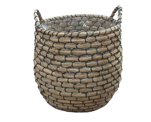 Seagrass Round Basket with Handle
