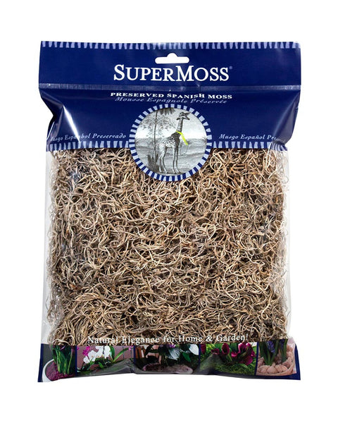 SuperMoss Spanish Moss Preserved Natural - 4oz