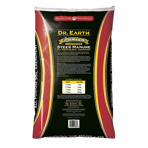 Dr. Earth Premium Steer Manure  - 1.0 cf