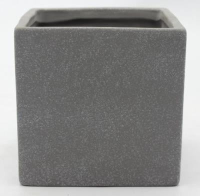 Contemporary Cube Grey - 7 inch