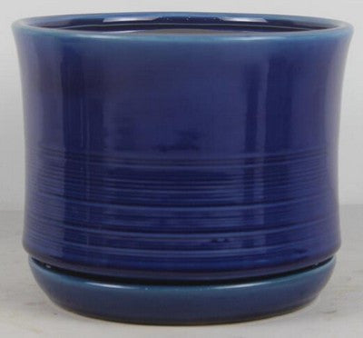 Ismara Tall with Saucer Crackle Blue - 6 inch