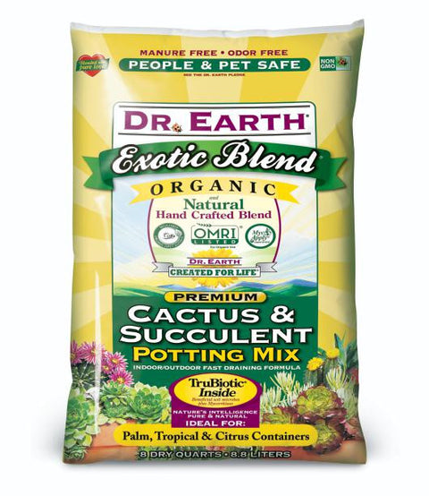 Dr. Earth Cactus & Succulent Potting Mix - 8 qt