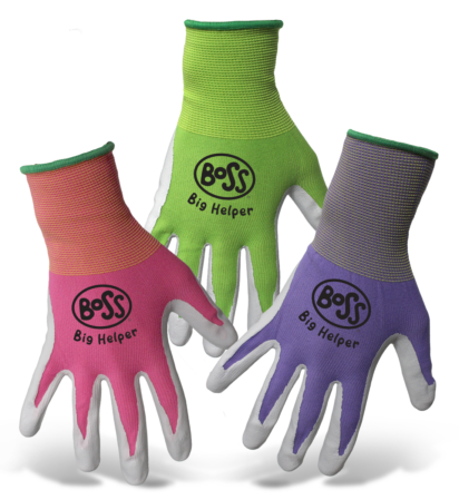 Boss® Kids Nitrile Green/Pink/Purple Gloves - Kids