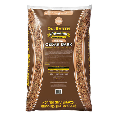 Dr. Earth Premium Shredded Cedar Bark  - 3 cf