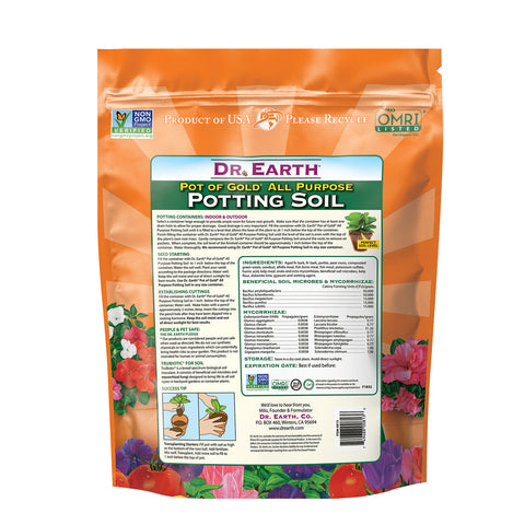 Dr. Earth Pot Of Gold Potting Soil - 8 qt