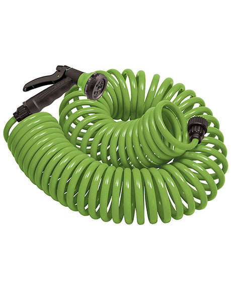 Orbit Coil Hose Bright Green With Nozzle - 50 Ft