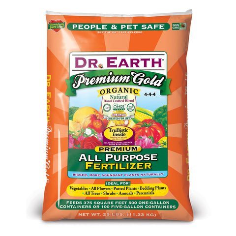 Dr. Earth Premium Gold All Purpose Fertilizer - 25 Lb