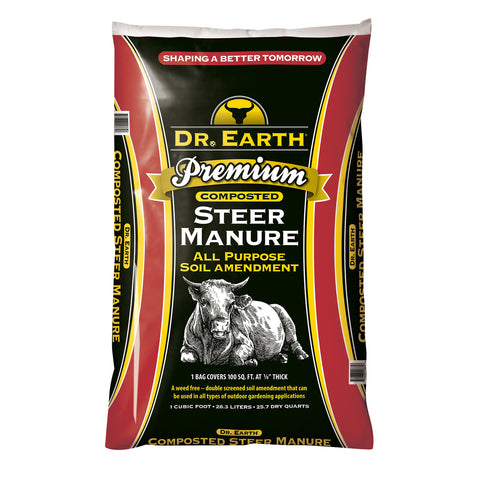 Dr. Earth Premium Steer Manure  - 1.0 cf