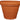 Tusco Terra Cotta Rolled Rim Plastic - 13.5 inch