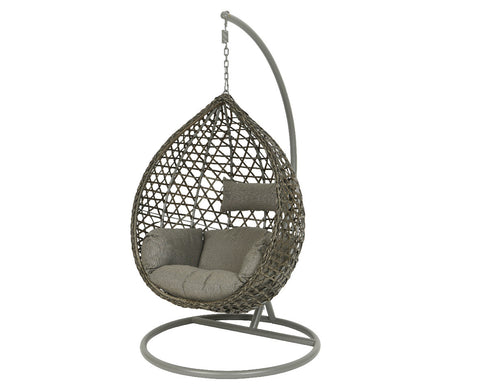 Hanging Chair Montreal Grey with Grey Cushion
