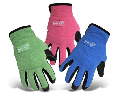 Boss® Ladies' Touchscreen Mechanic Synthetic Leather Palm Green/Pink/Blue Gloves - Small