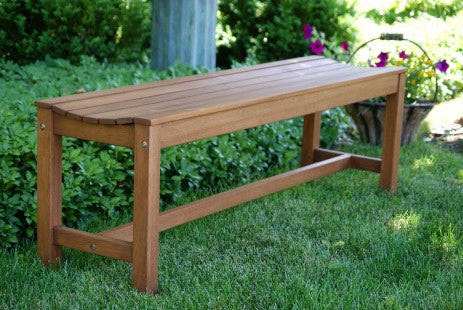 Eucalyptus 3 Person Backless Bench