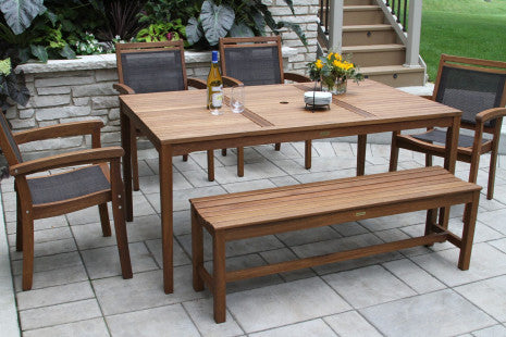 Eucalyptus 3 Person Backless Bench - Thumbnail 2