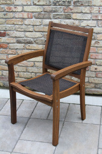 Eucalyptus Stackable Sling  Chair