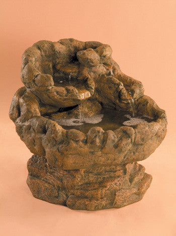 Rock Fountain, with Pond Pedestal