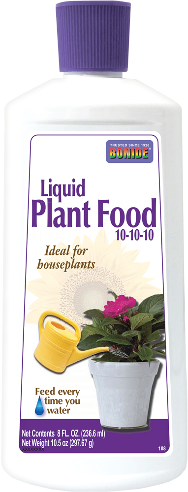 Houseplant Liquid Food 10-10-10 Concentrate - 8 oz