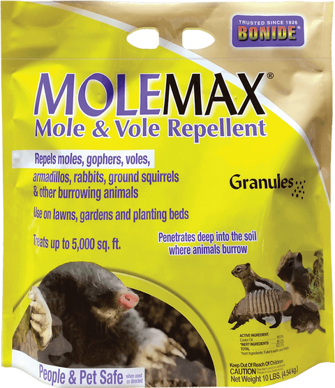 MoleMax® Mole & Vole Repellent Granules - 10 lbs