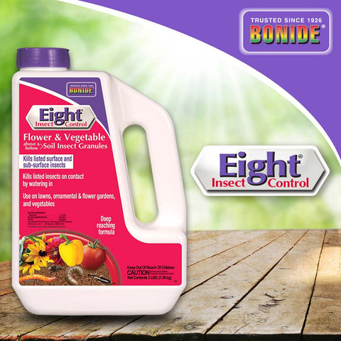 Eight® Flower & Vegetable Soil Insect Granules - 3 lbs