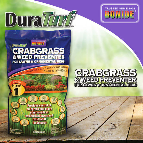 DuraTurf Crabgrass & Weed Preventer for Lawns and Ornamental beds - 9.5 lb